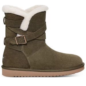 KOOLABURRA Cozy Olive Green Women's Boots